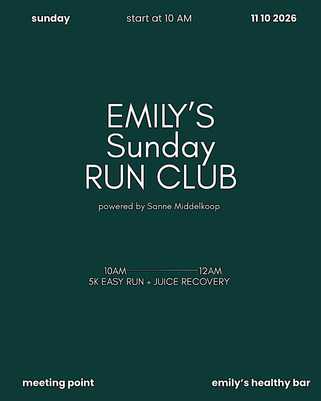 Emily's Sunday Run Club
