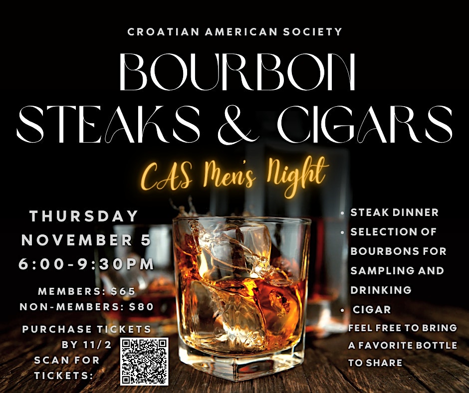 CAS Men's Night-Bourbon, Steaks and Cigars