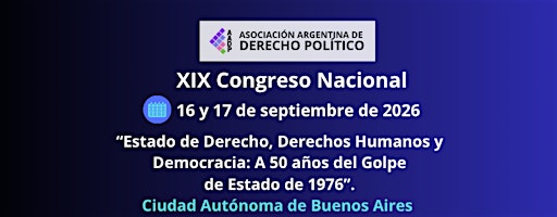 XIX Congreso Nacional de Derecho Político