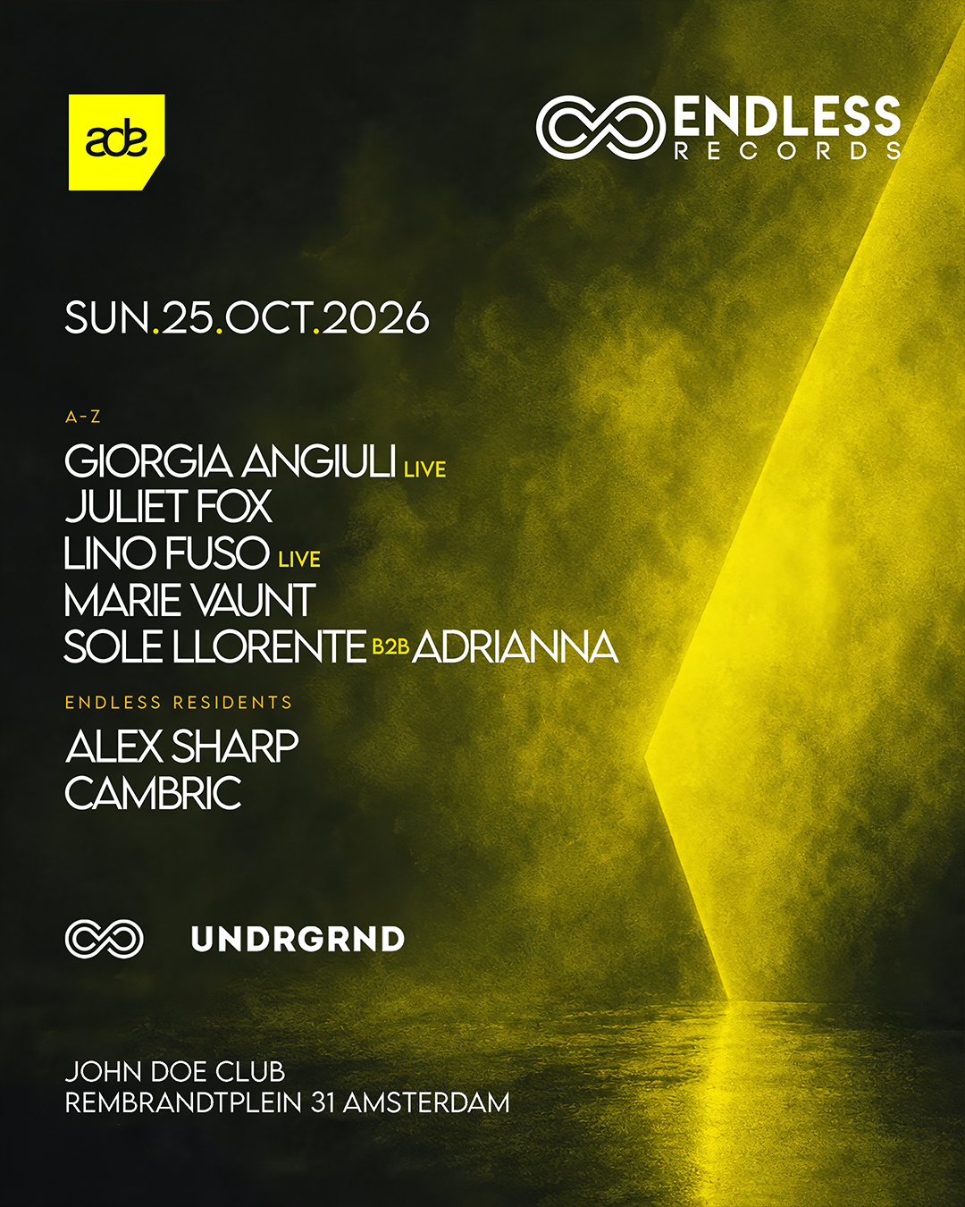 ENDLESS x ADE: Lino Fuso Marie Vaunt Giorgia Angiulí Juliet Fox