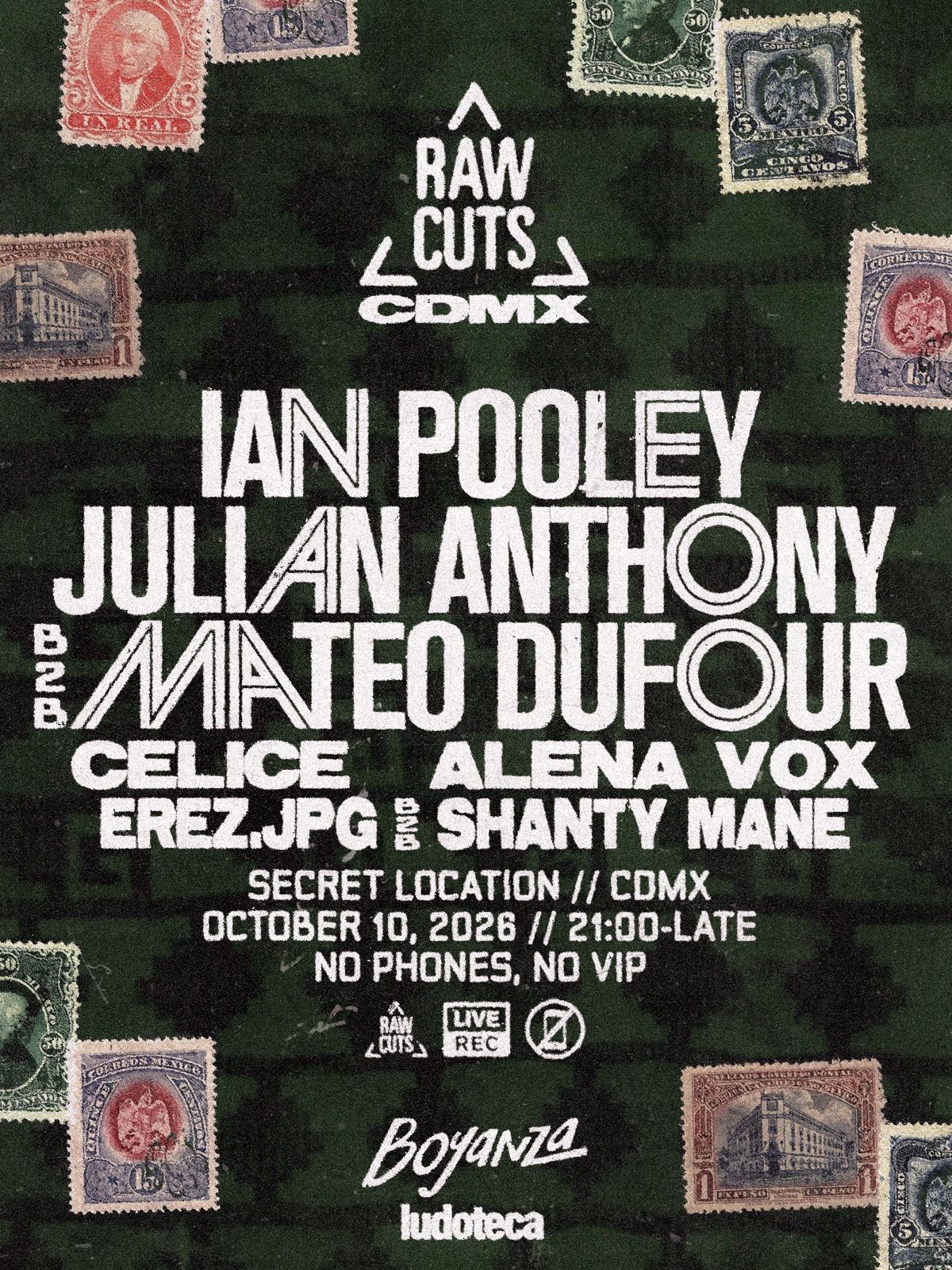 Raw Cuts X Boyanza: CDMX β Ian Pooley, Julian Anthony b2b Mateo Dufour