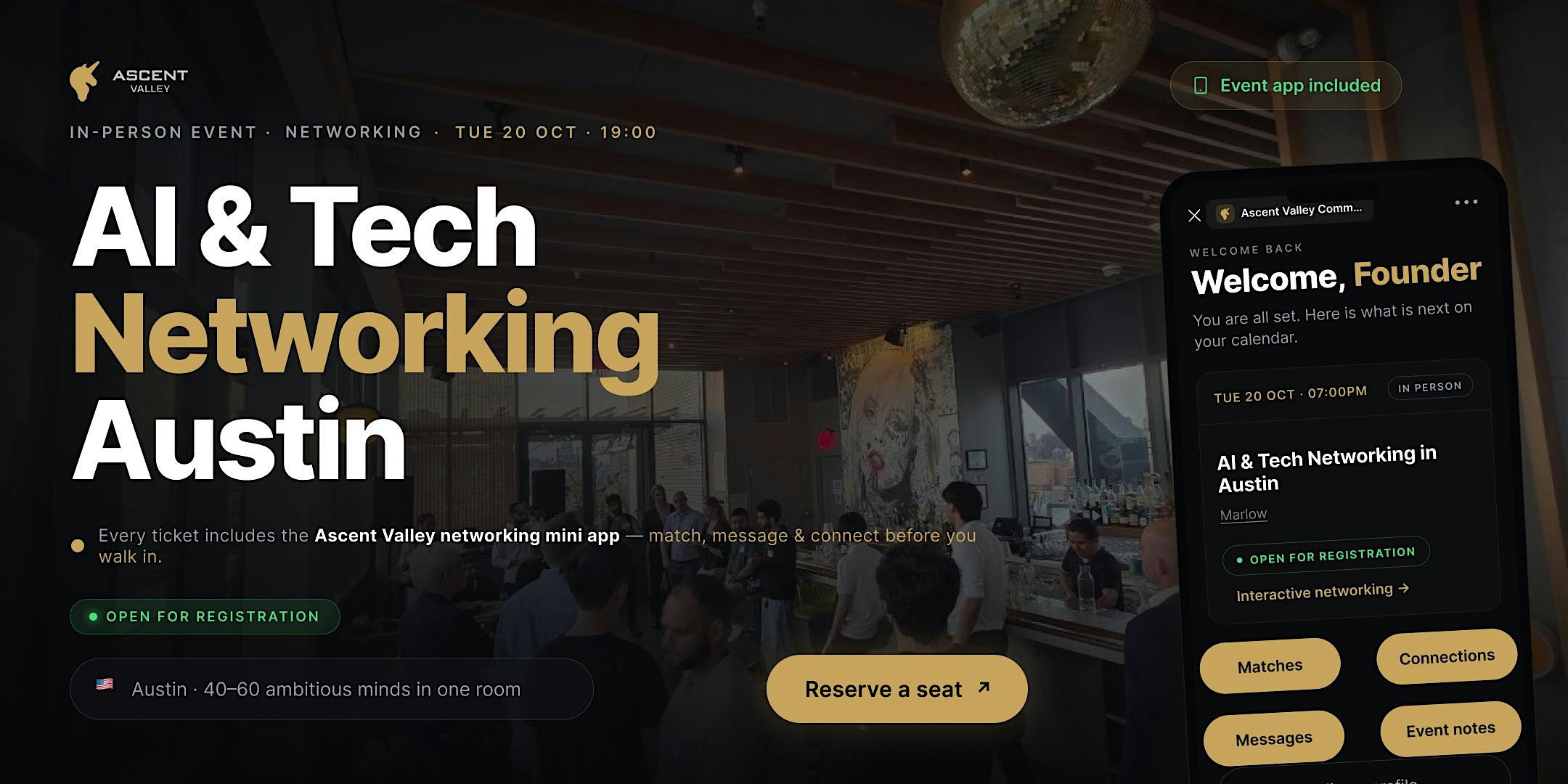 AI & Tech Networking Event in Austin  by Ascent Valley