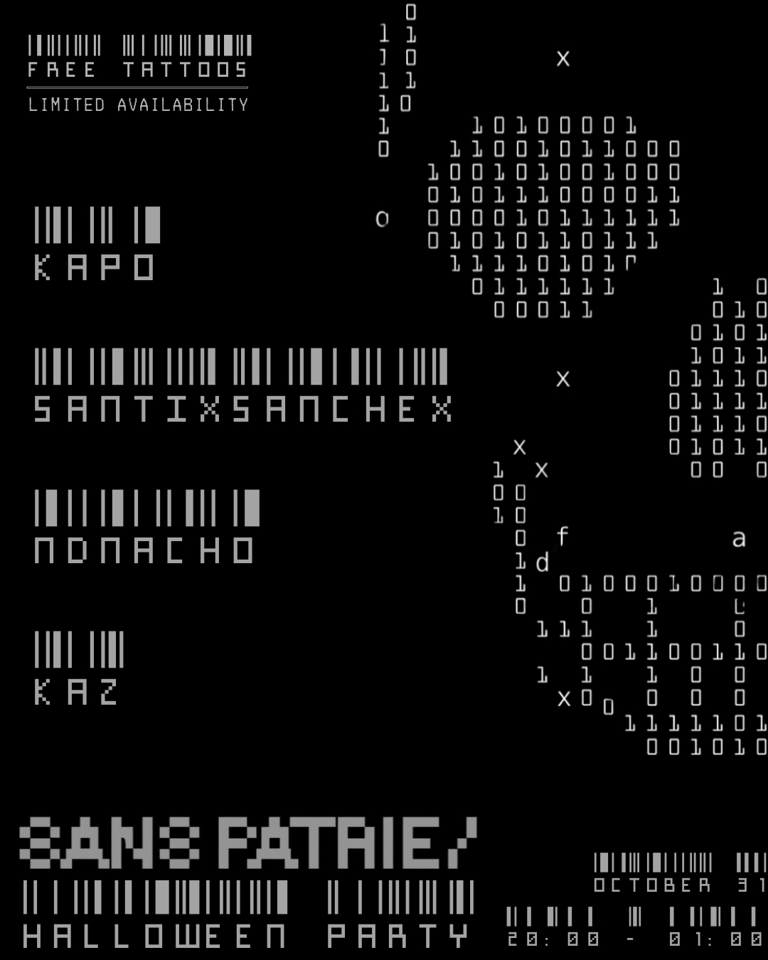 SANS PATRIE/ HALLOWEEN PARTY
