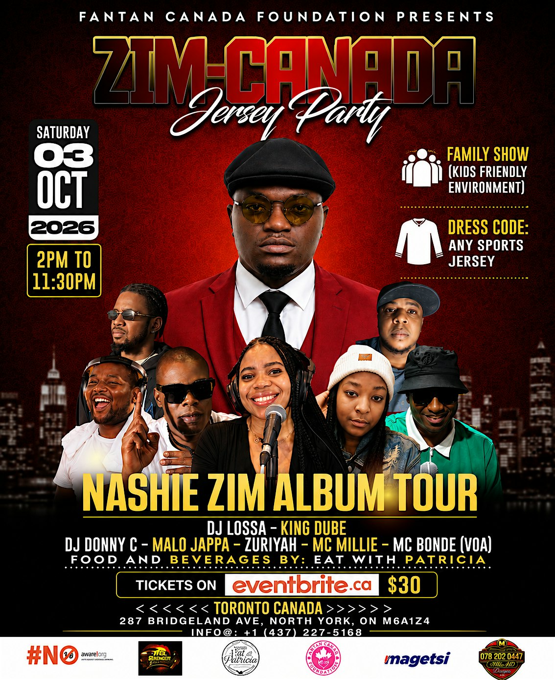ZIM"CANADA JERSEY PARTY (NASHIE ZIM ALBUM TOUR)