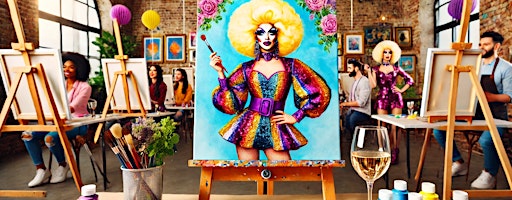Drag Queen Sip and Paint Atlanta The Drag Queen Paint experience