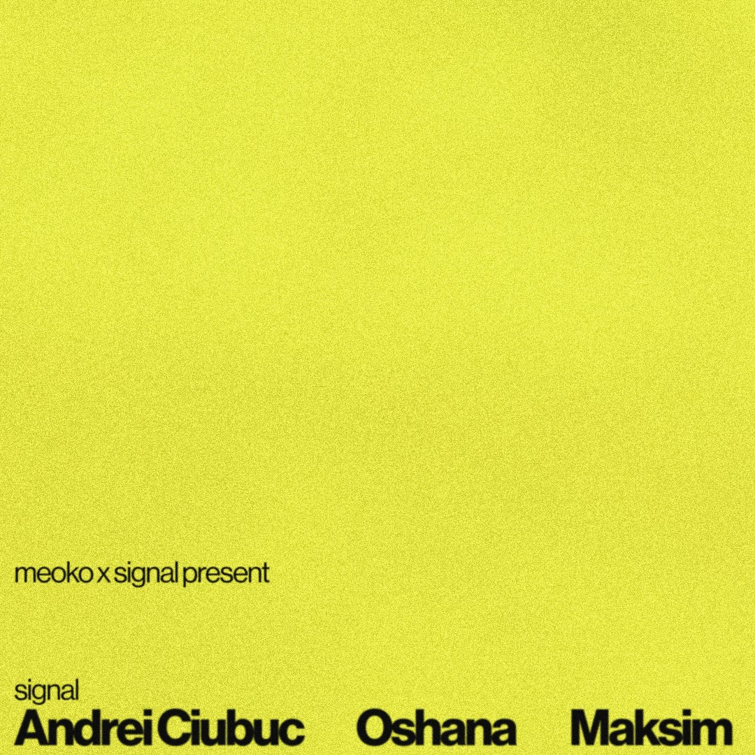 Signal x Meoko: Oshana,Andrei Ciubuc,Maksim, Robin, Georgia, CAMILLA