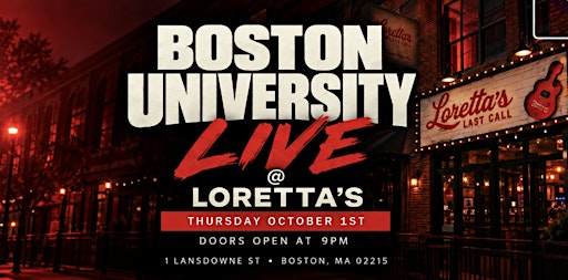 Boston University Live @ Loretta’s - Fall Break Sendoff
