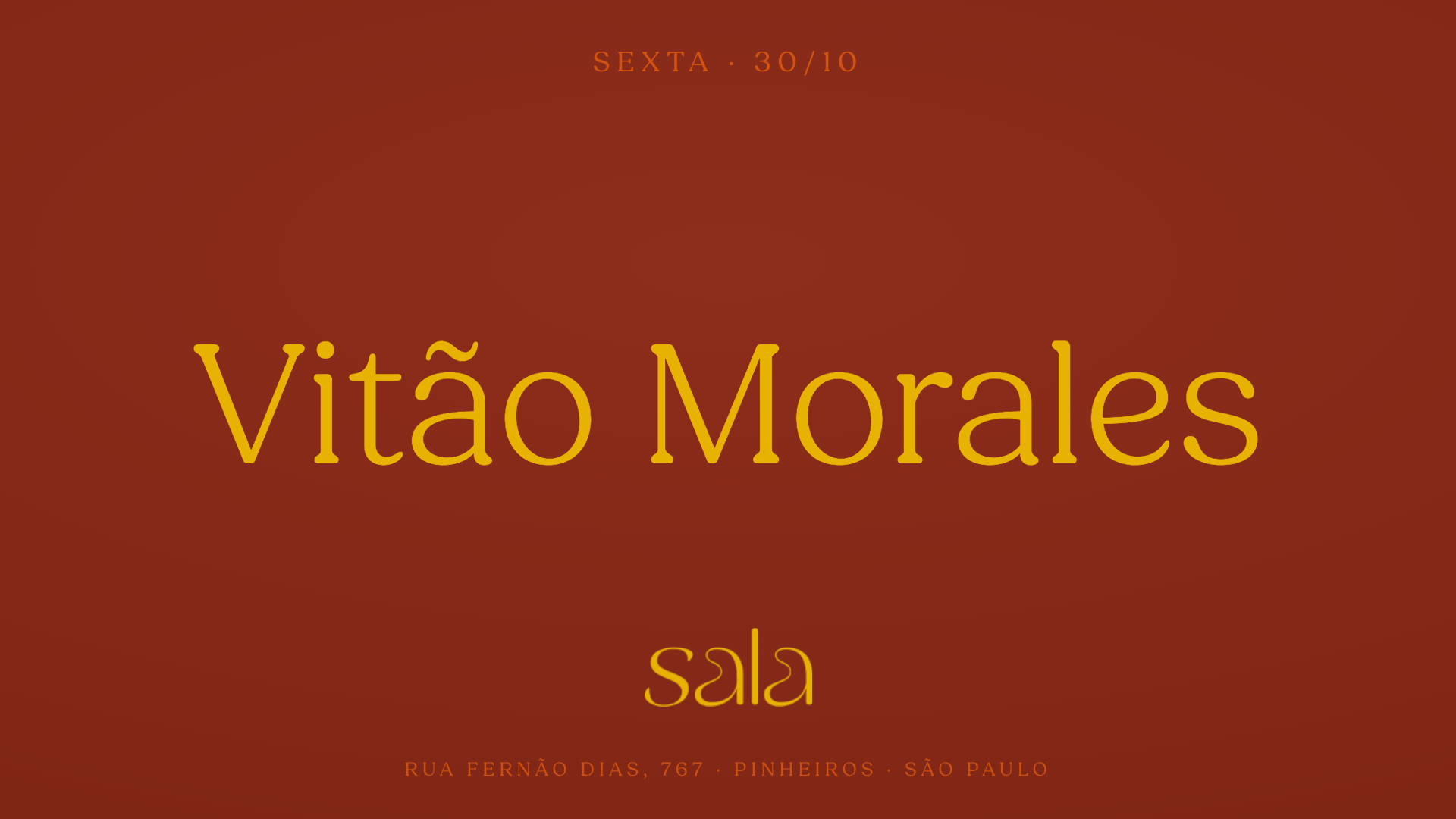Sala recebe Vitão Morales