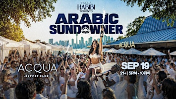 Yalla Habibi : ARABIC SUNDOWNER | SEP 19 | ACQUA SUPPER CLUB