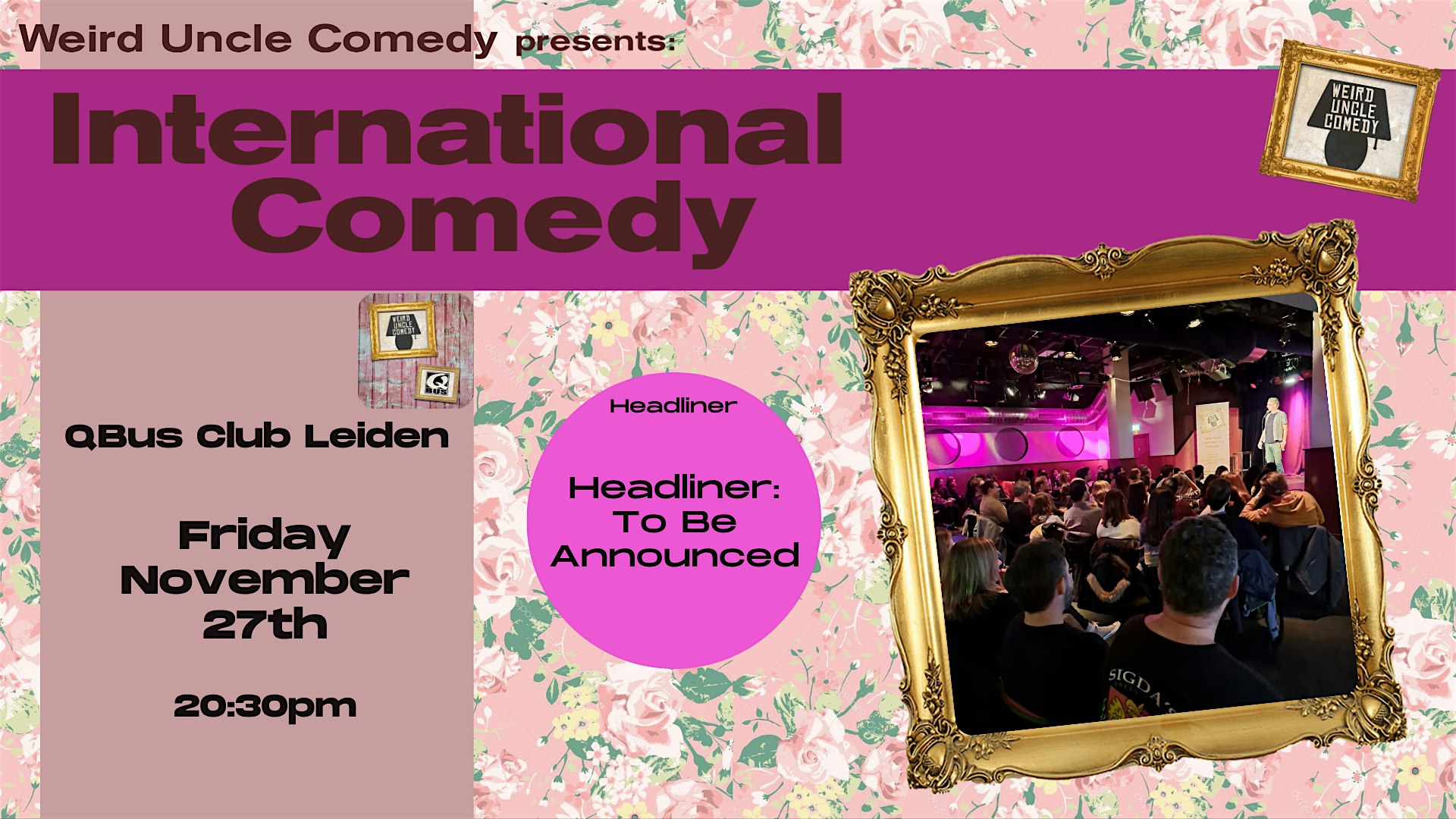 International Stand Up Comedy @Qbus Club Leiden