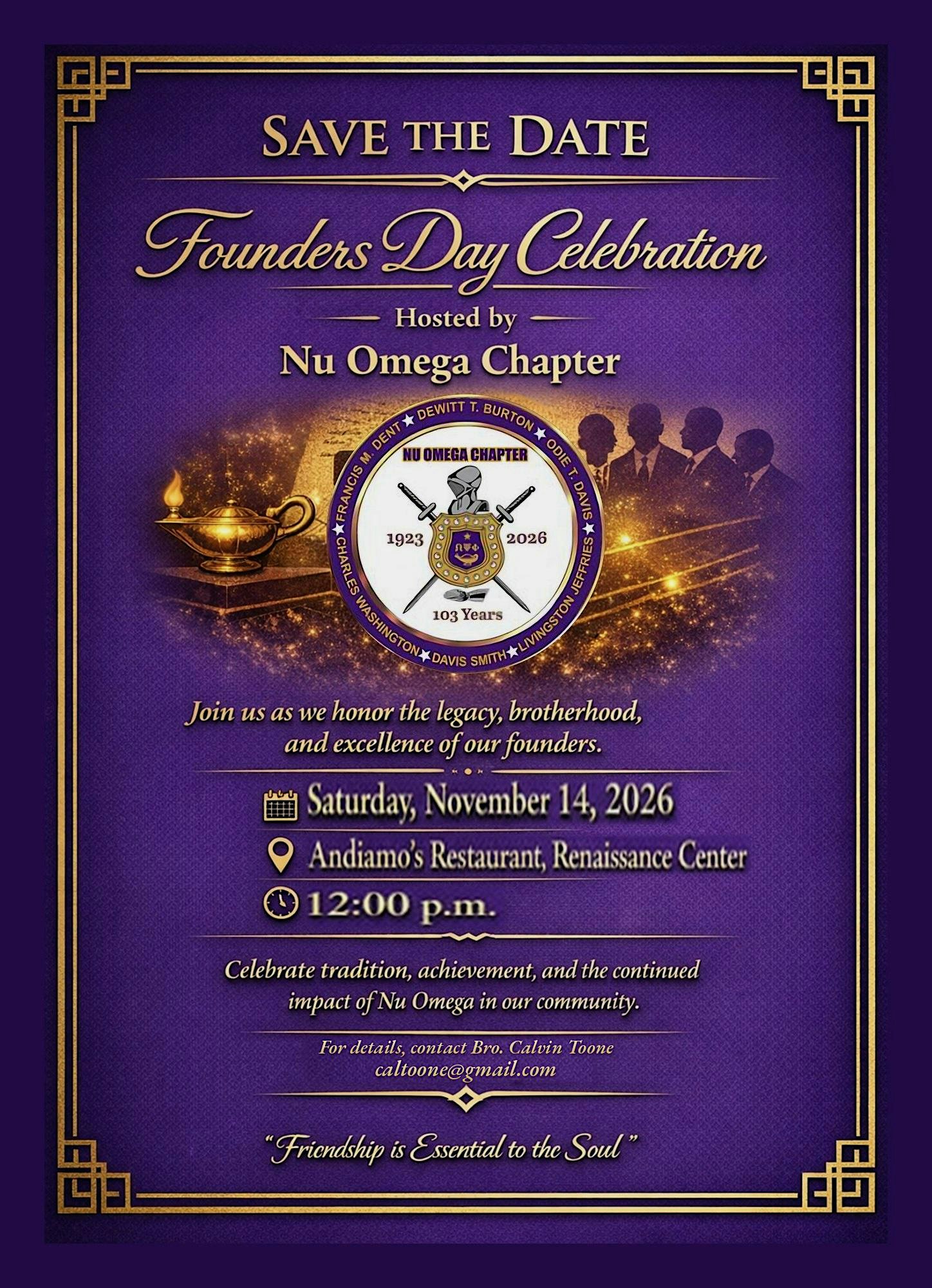 Founders Day Luncheon Hosted by Nu Omega Chapter
