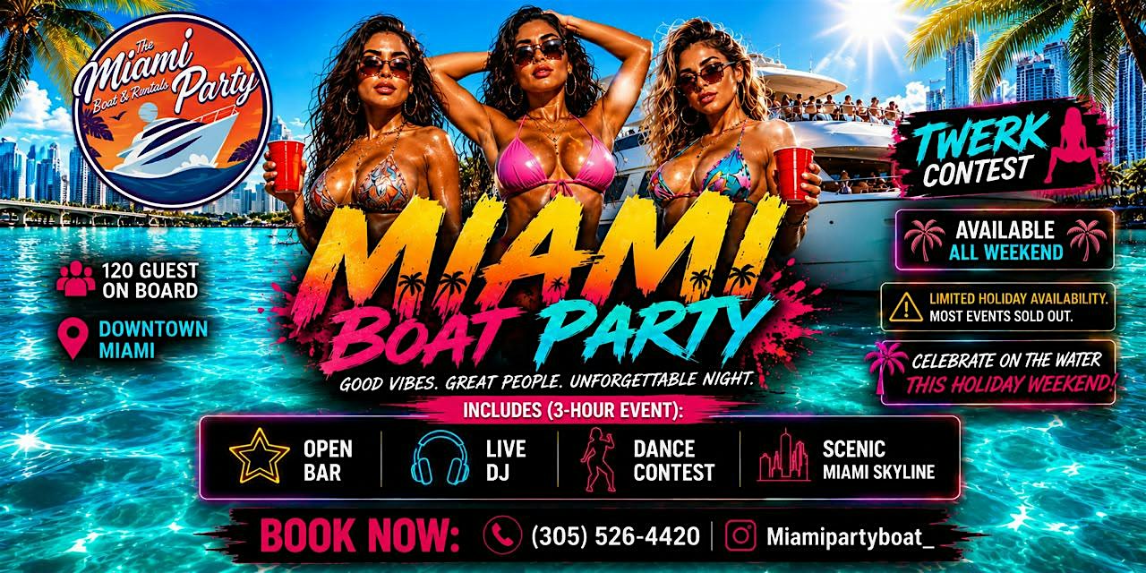 BOOZE CRUISE MIAMI - BEST BOOZE CRUISE