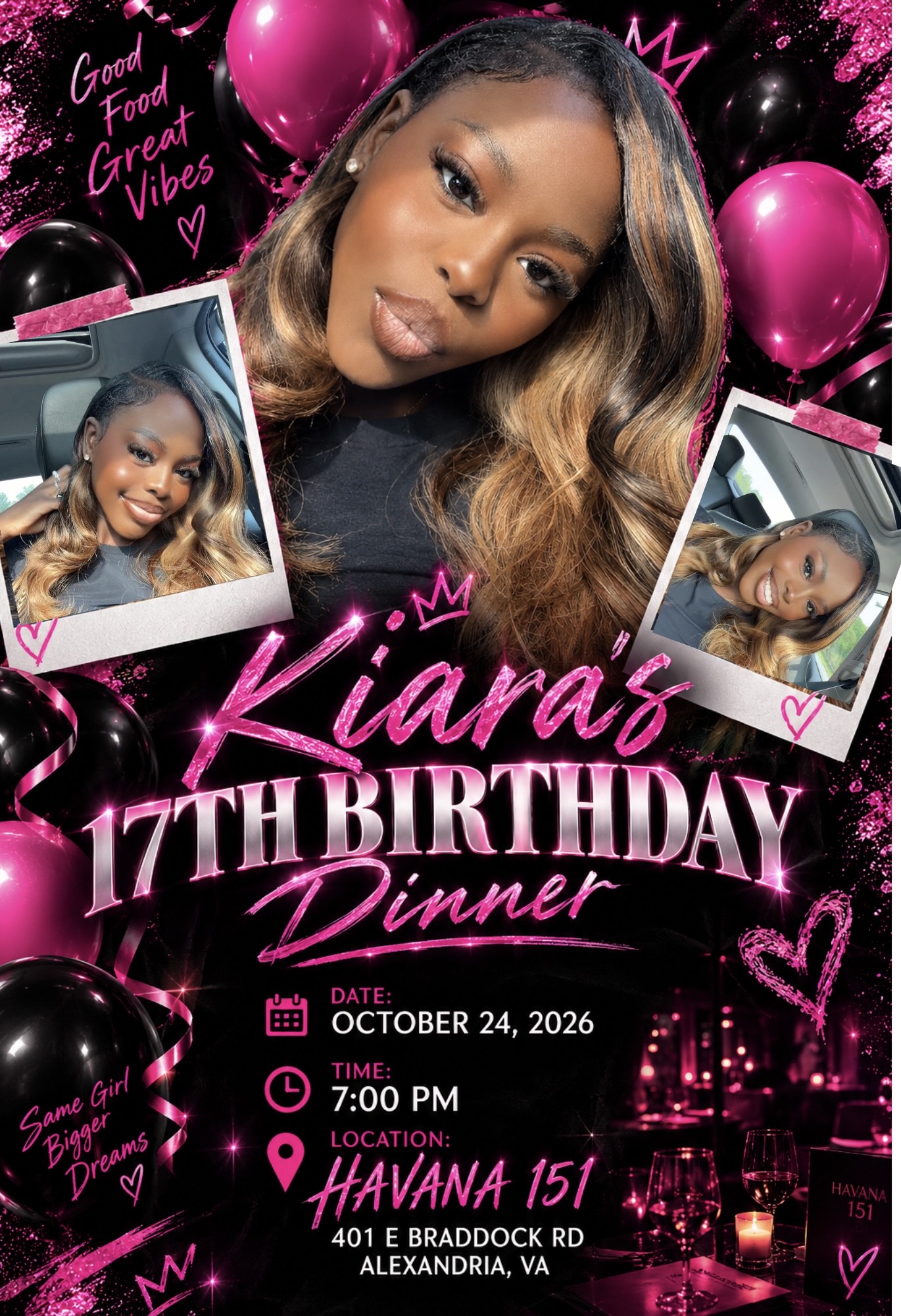Kiara’s 17th Birthday Dinner