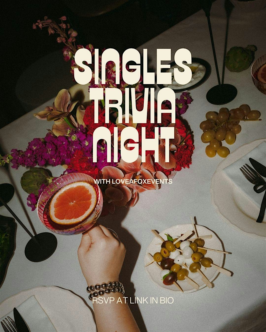 Singles Trivia Night (Ages 25-40)