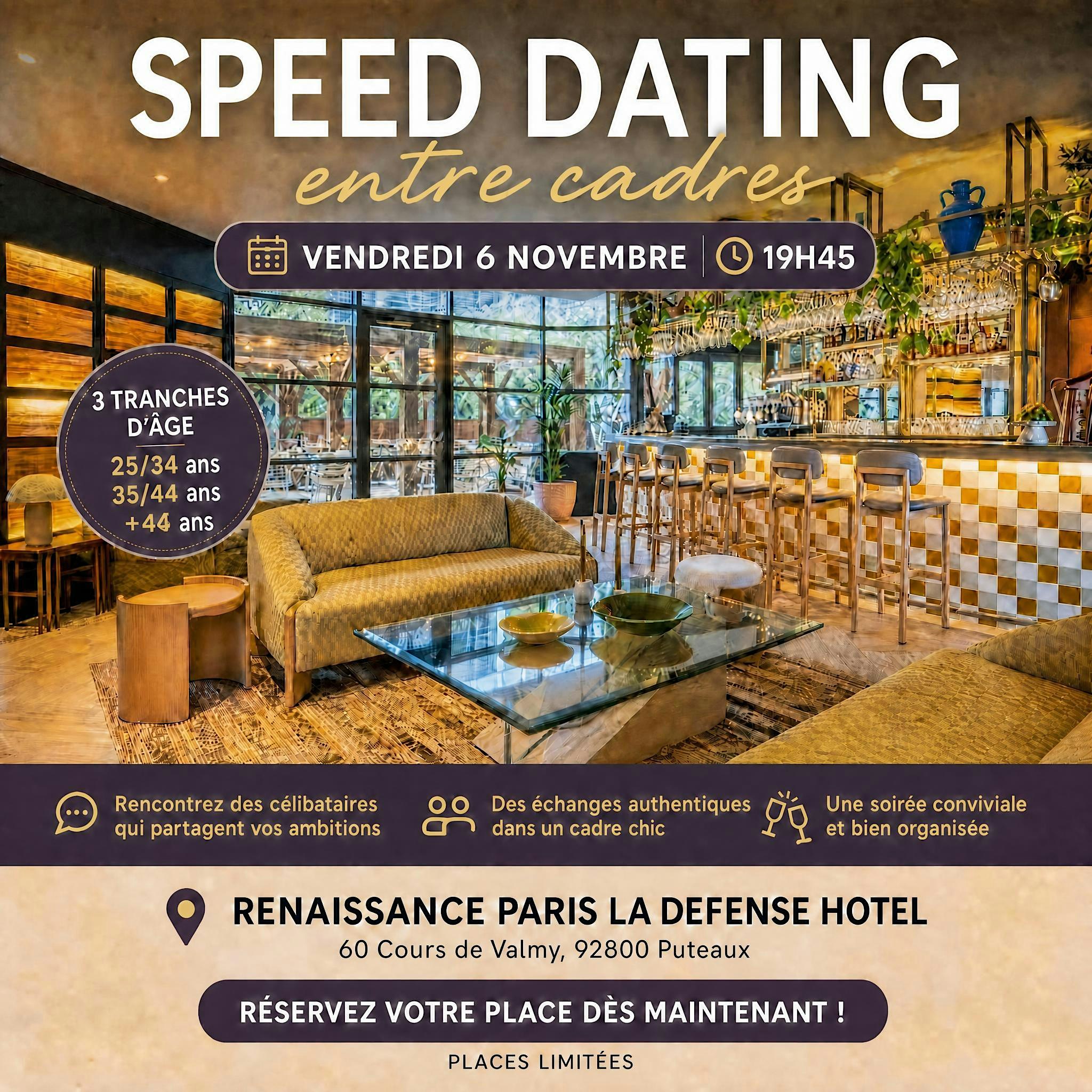 Speed dating entre cadres ✨Répartition par tranches d'âge
