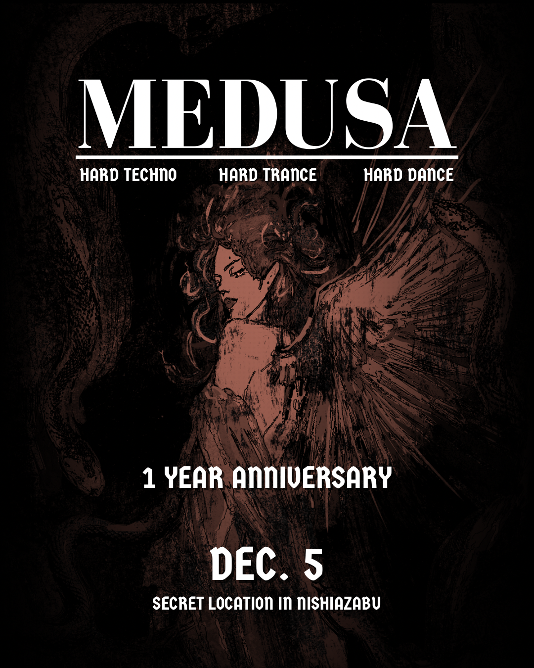 MEDUSA Hard Techno Rave: 1st Anniversary