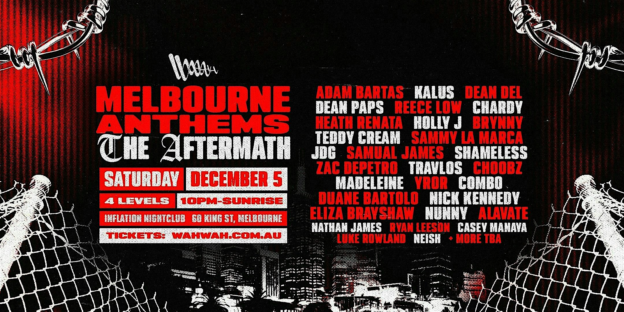 Melbourne Anthems Top 50 | The  Aftermath