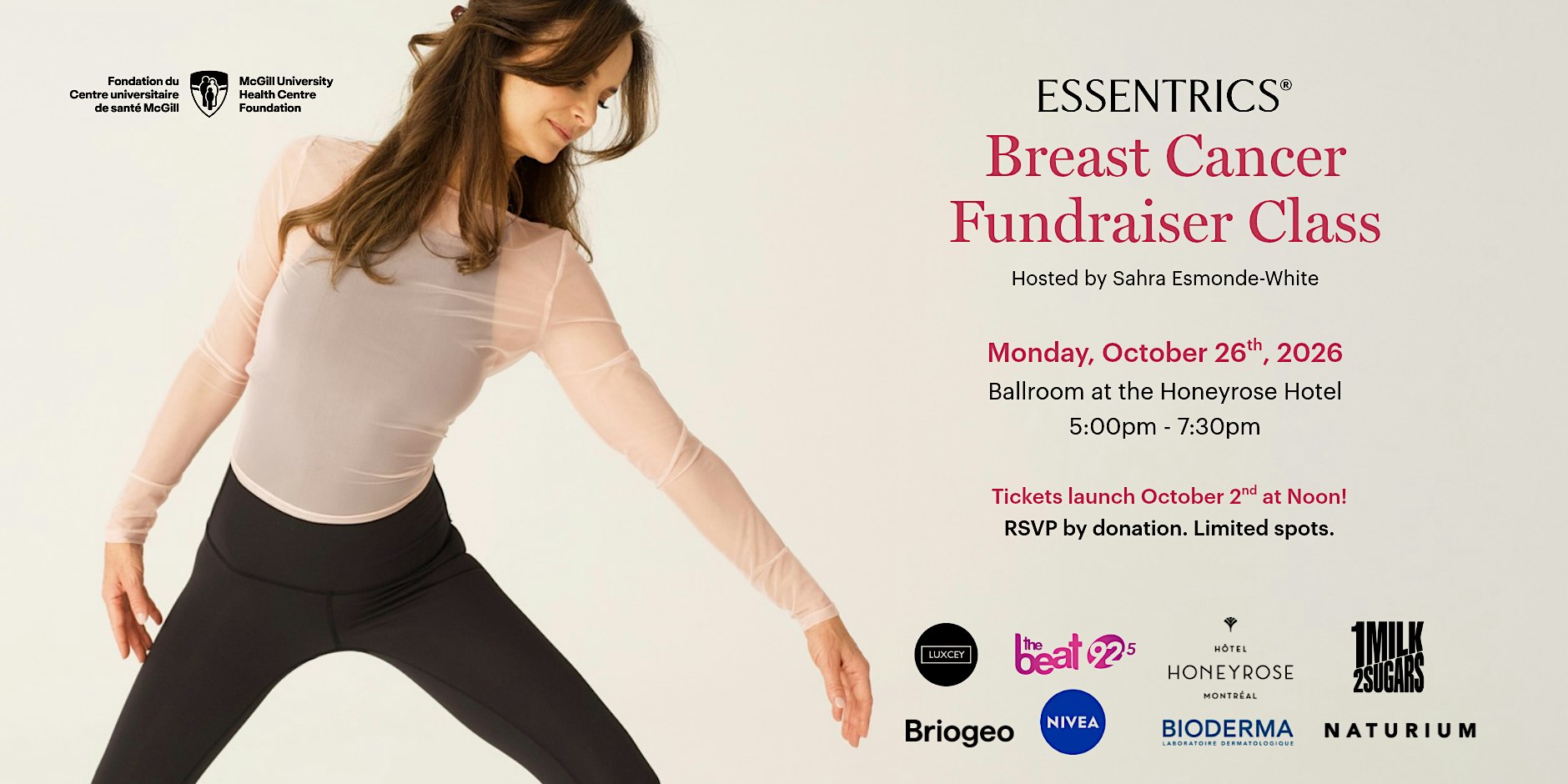 Essentrics Breast Cancer Fundraiser Class