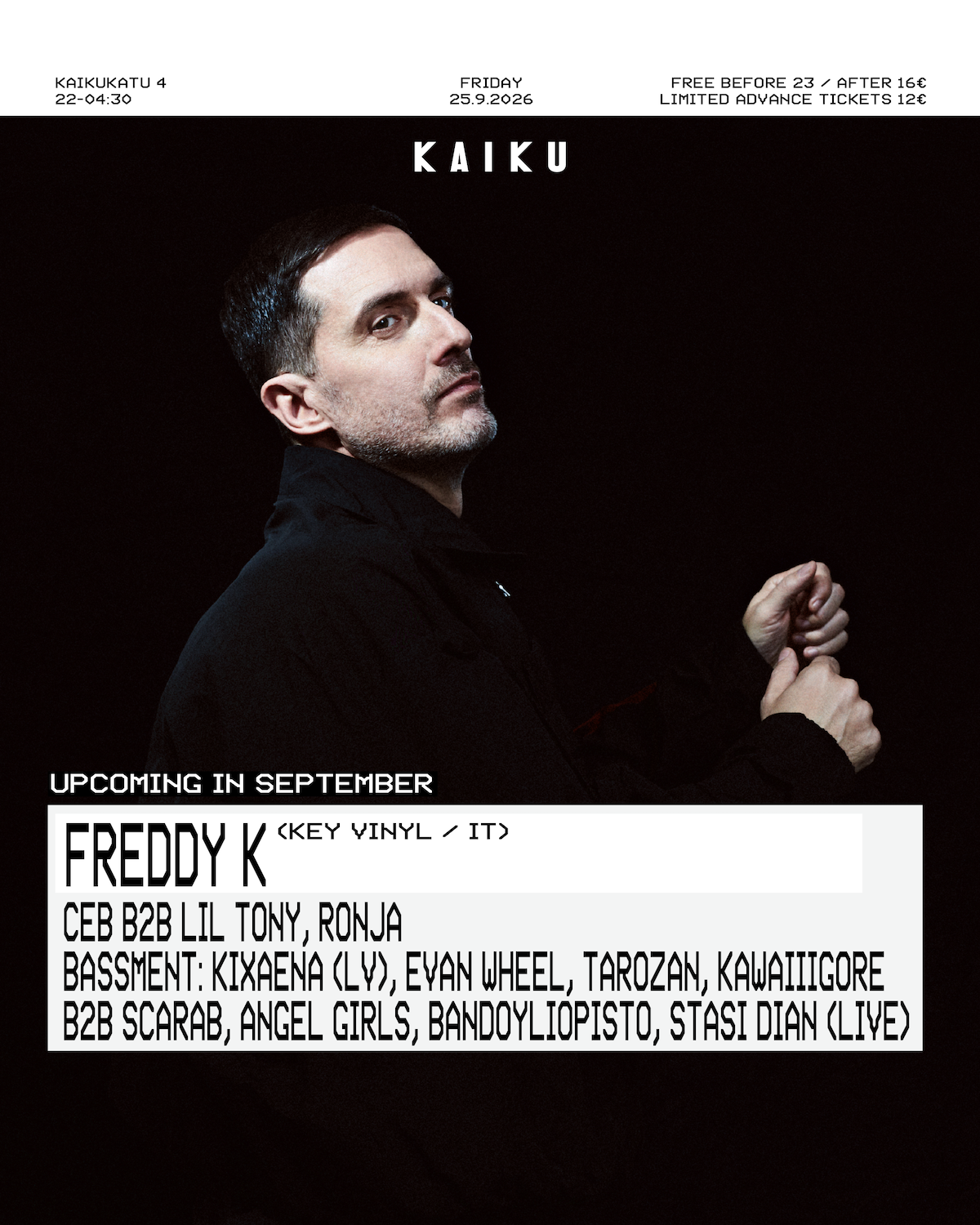 Kaiku presents: Freddy K