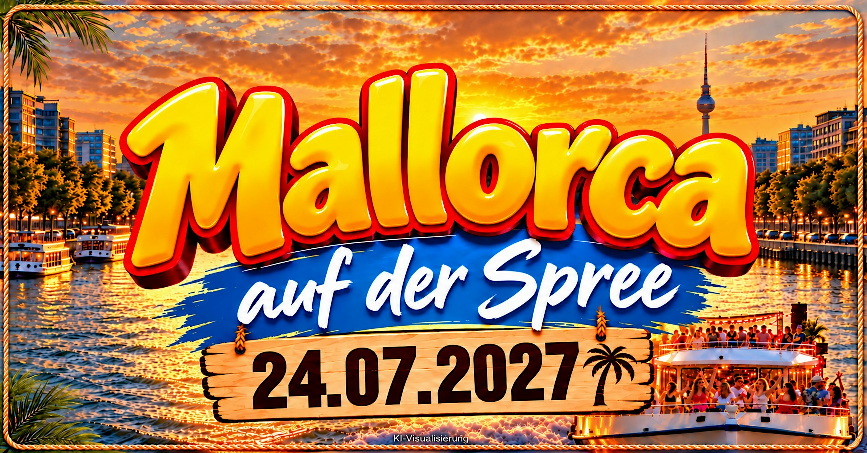Mallorca auf der Spree / Party Bootstour