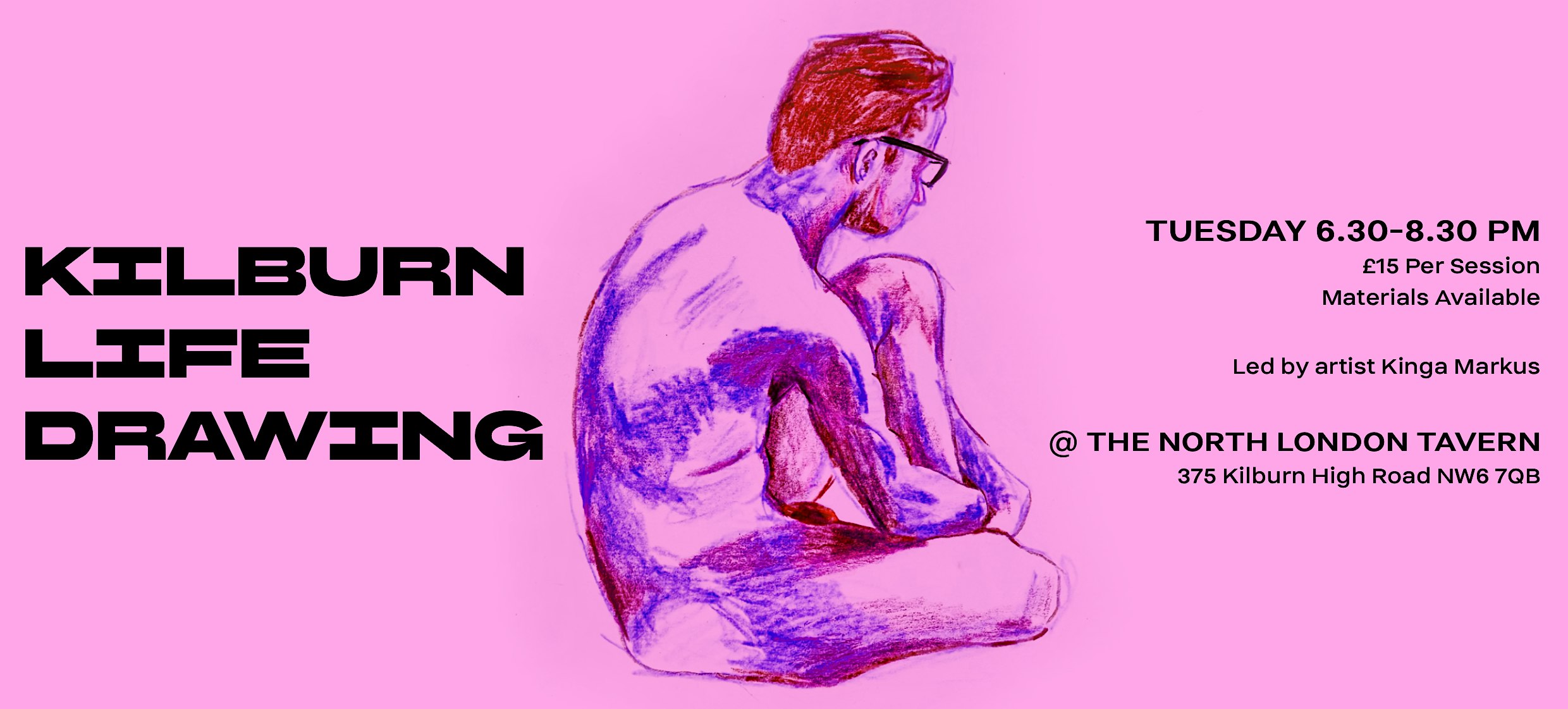 Kilburn Life Drawing -  Every Tuesday at The North London Tavern