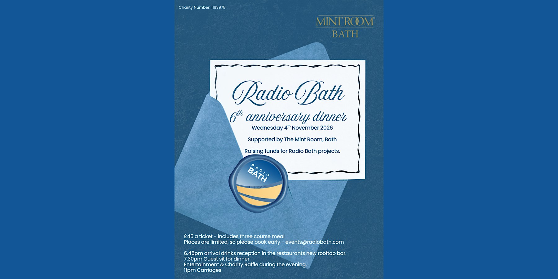 Radio Bath 6th Anniversary Dinner