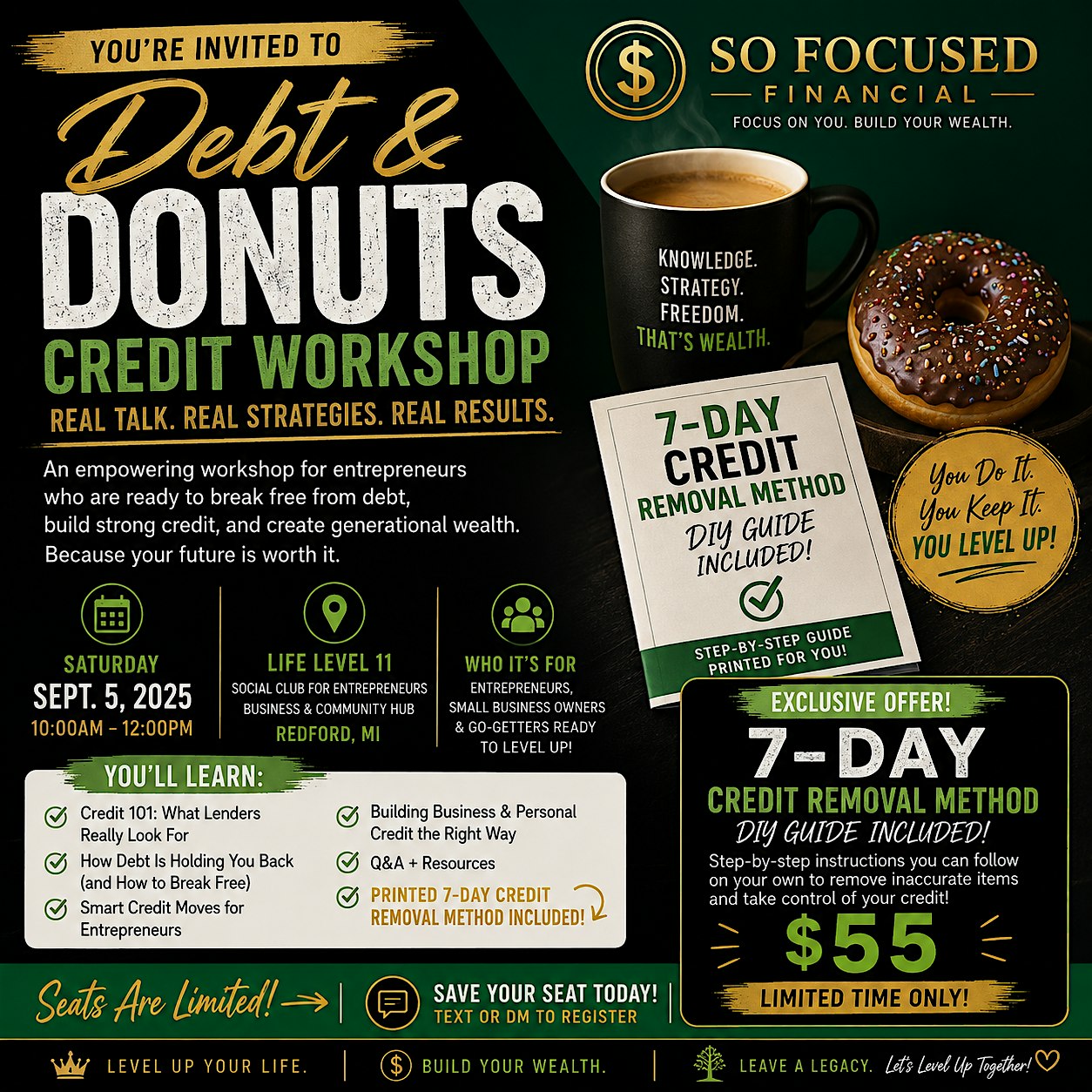 So Focused Financial Presents Debt & Donuts