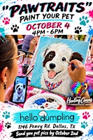 "PAWTRAITS" Paint Your Pet Sip And Paint