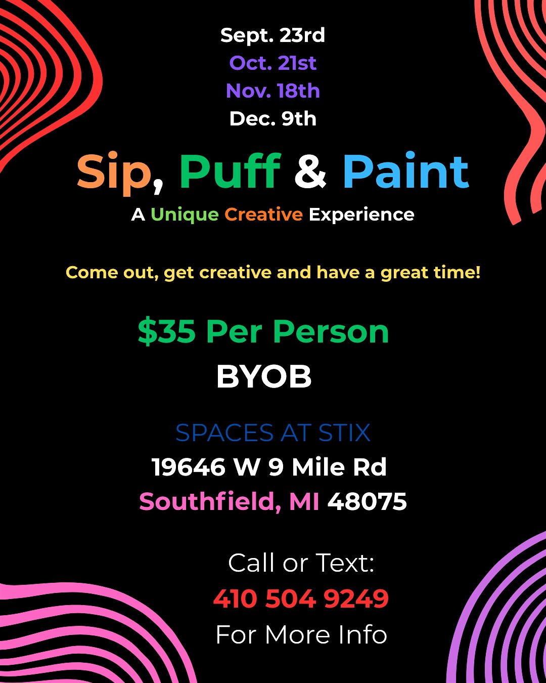 Sip, Puff n Paint (Southfield, Michigan)