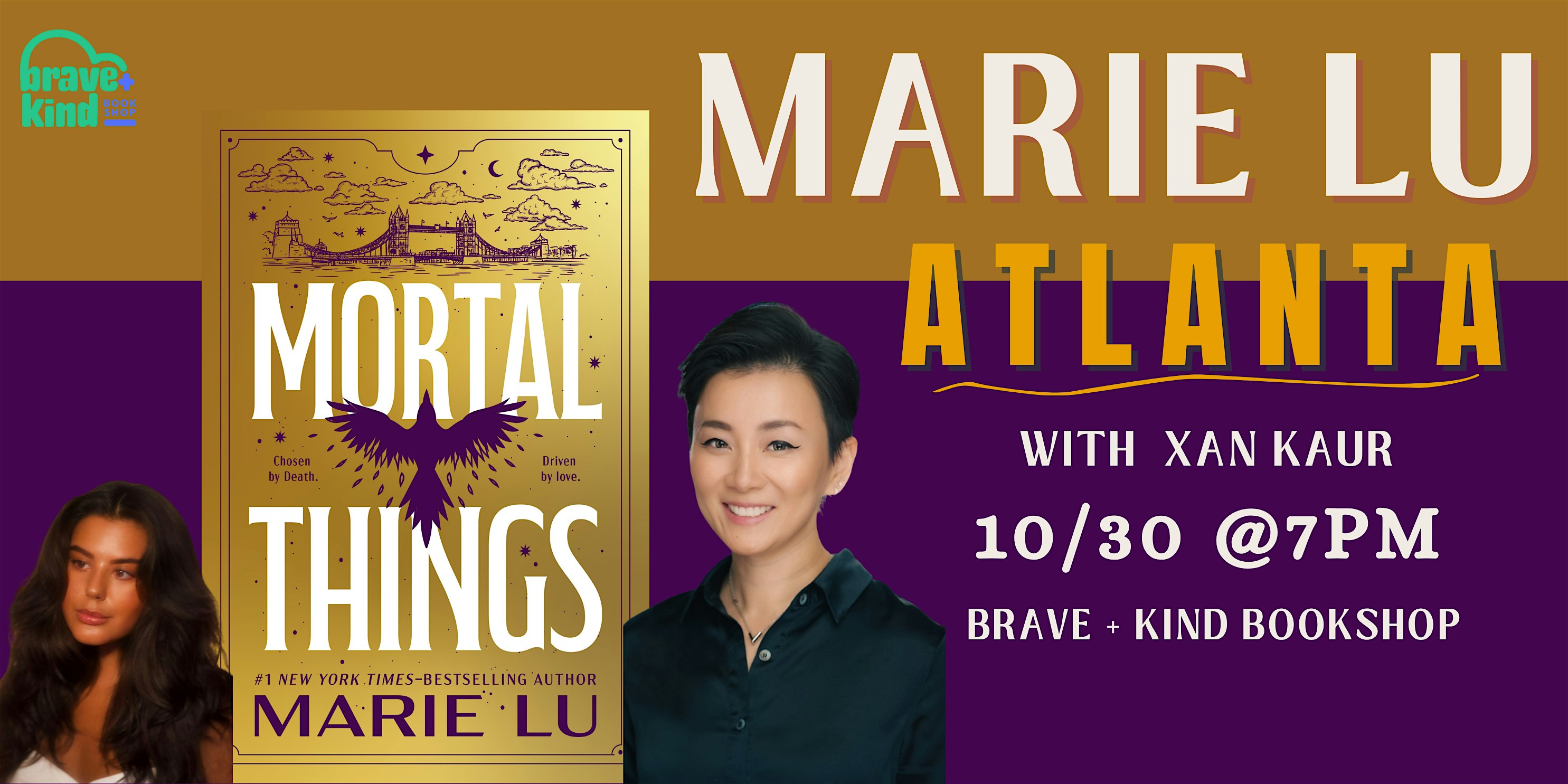 Author Event | MARIE LU brings MORTAL THINGS to Atlanta