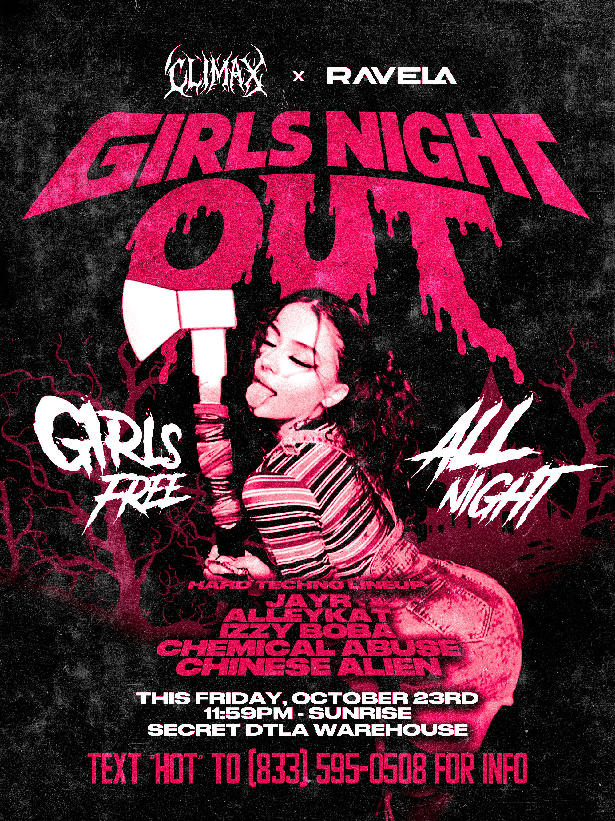 GIRLS NIGHT OUT HARD TECHNO