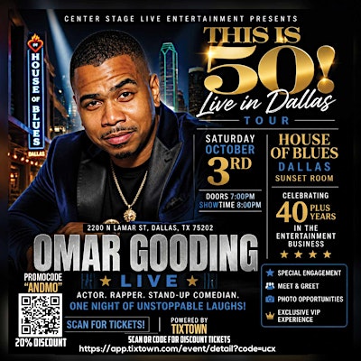 Omar Gooding: This Is 50! — Comedy Show Live in Dallas