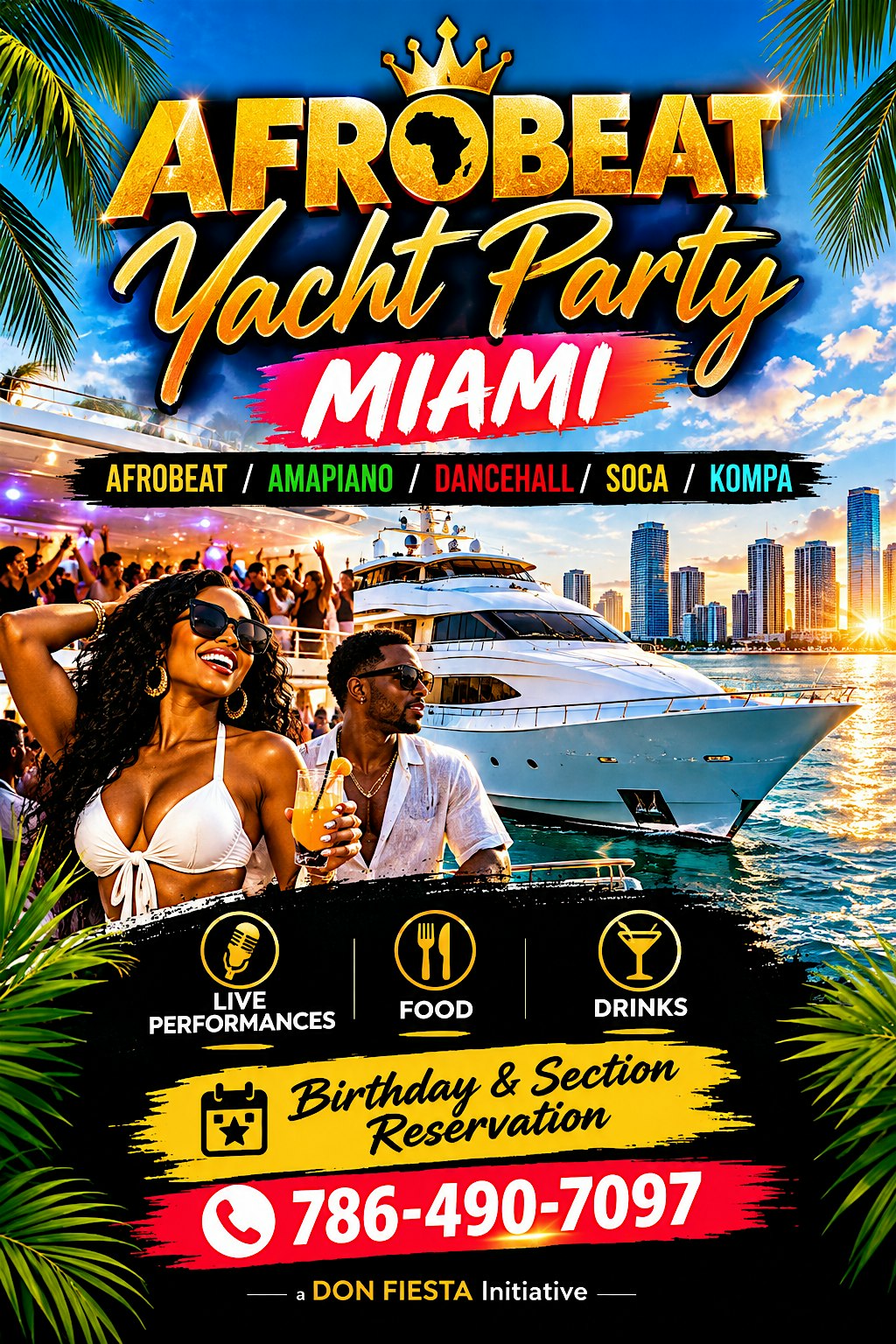 AFROBEAT YACHT PARTY - Miami