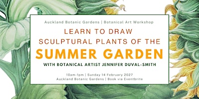 Learn to draw sculptural plants of the  summer garden
