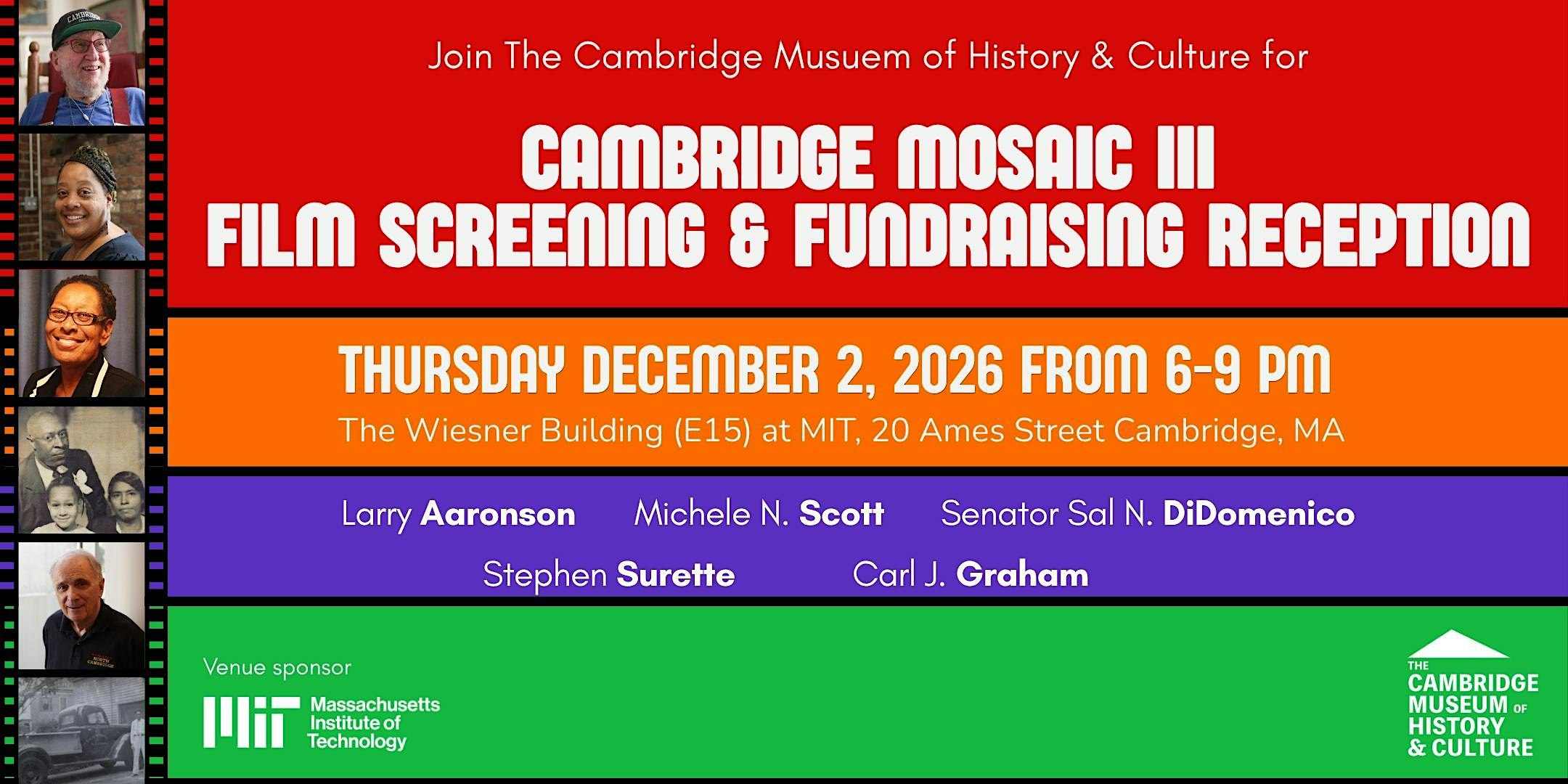 Cambridge Mosaic - Film Screening & Fundraising Reception