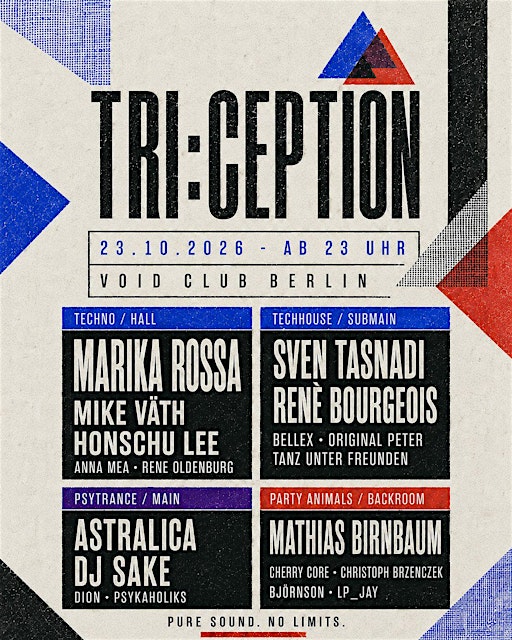TRI:CEPTION (Techno, Psytrance, Techhouse) - 4 Floors