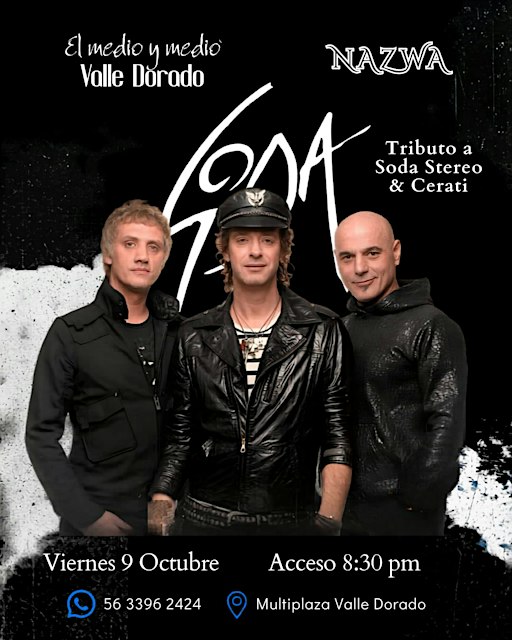 Tributo a Soda Stereo y Cerati por Nazwa desde Argentina