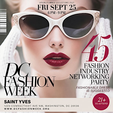 DC Fashion Week Fashion Industry Networking Party SEP 25 2026