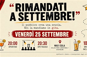 Serata di Improvvisazione teatrale: "Rimandati a settembre!"