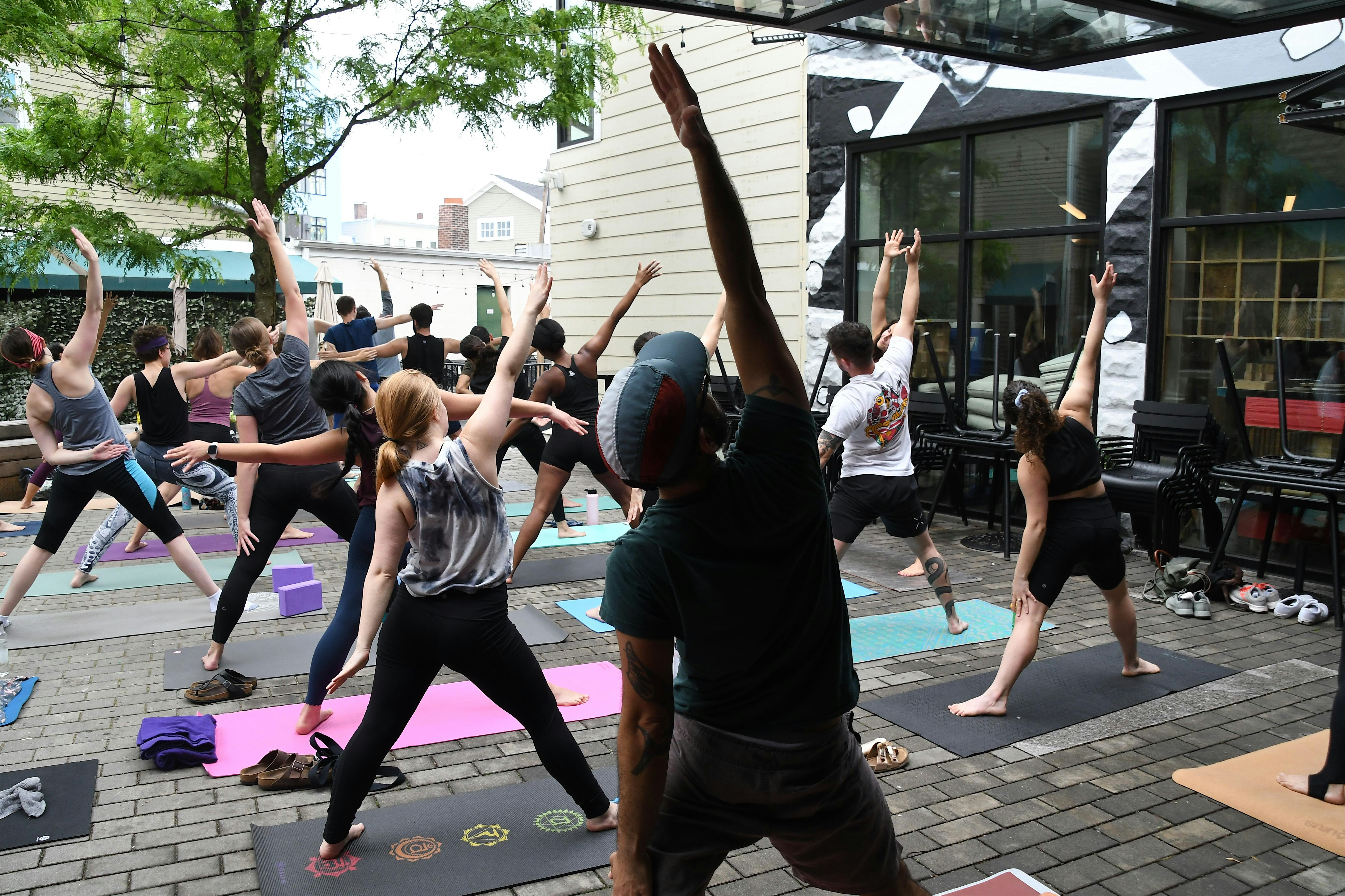 Yoga in the Beer Garden