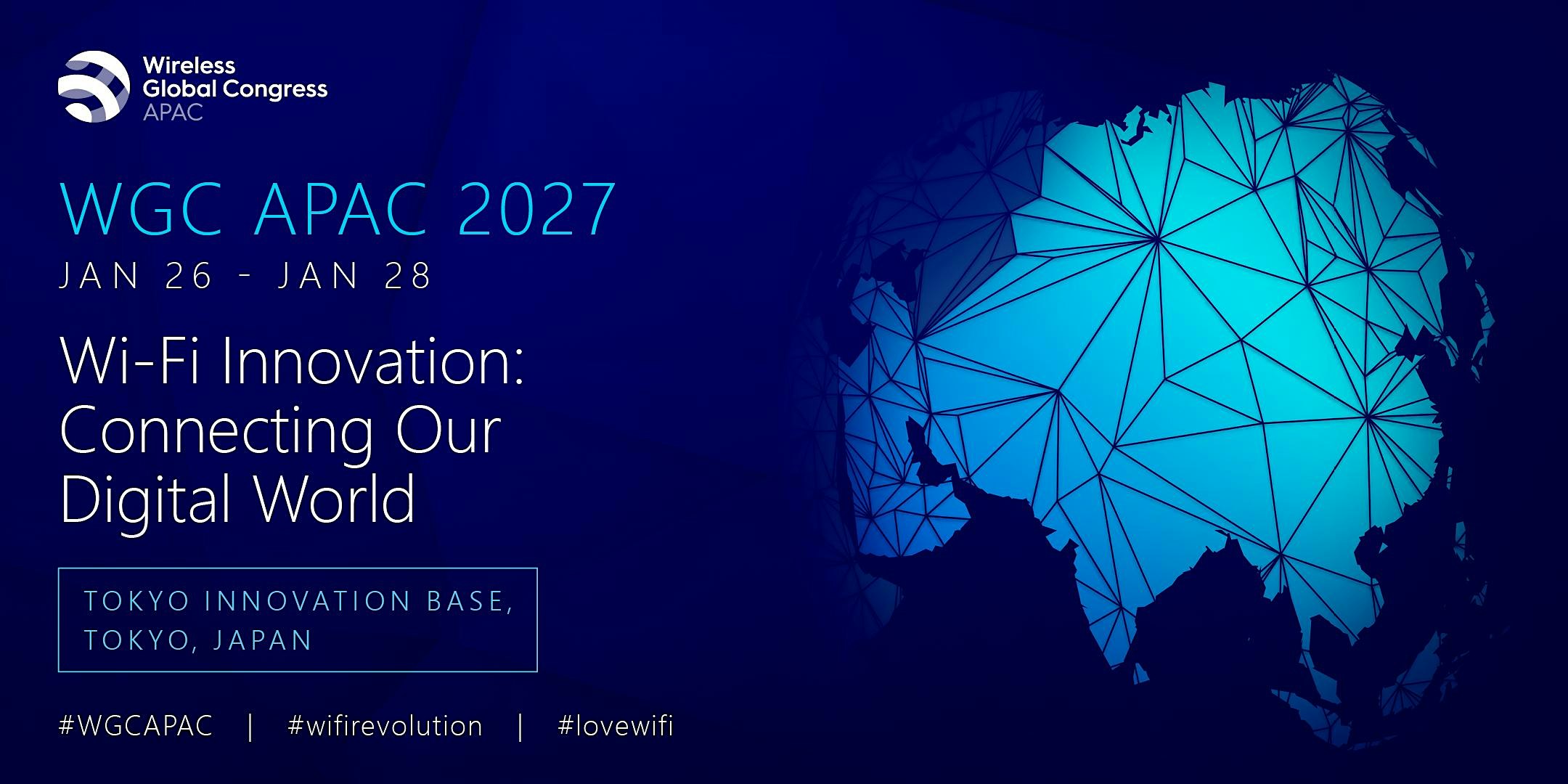 WGC APAC January 26-28, 2027.(Non-members incl. Mbrs OnlyWorking Sessions)