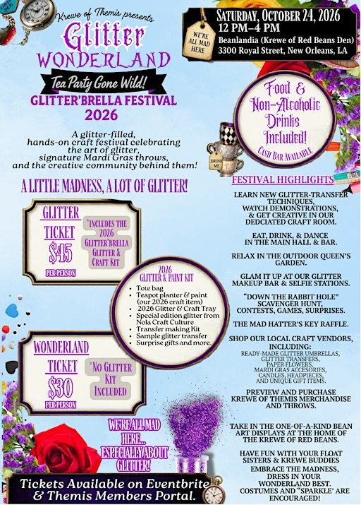 Glitter'brella Festival 2026: Tea Party Gone Mad!