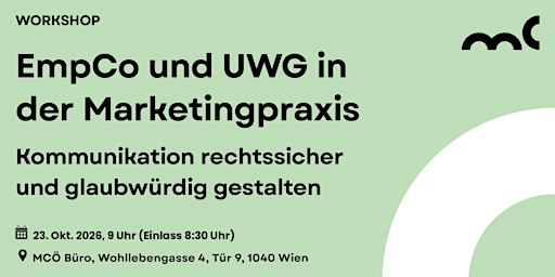 EmpCo & UWG in der Marketingpraxis: Kommunikation zukunftssicher gestalten