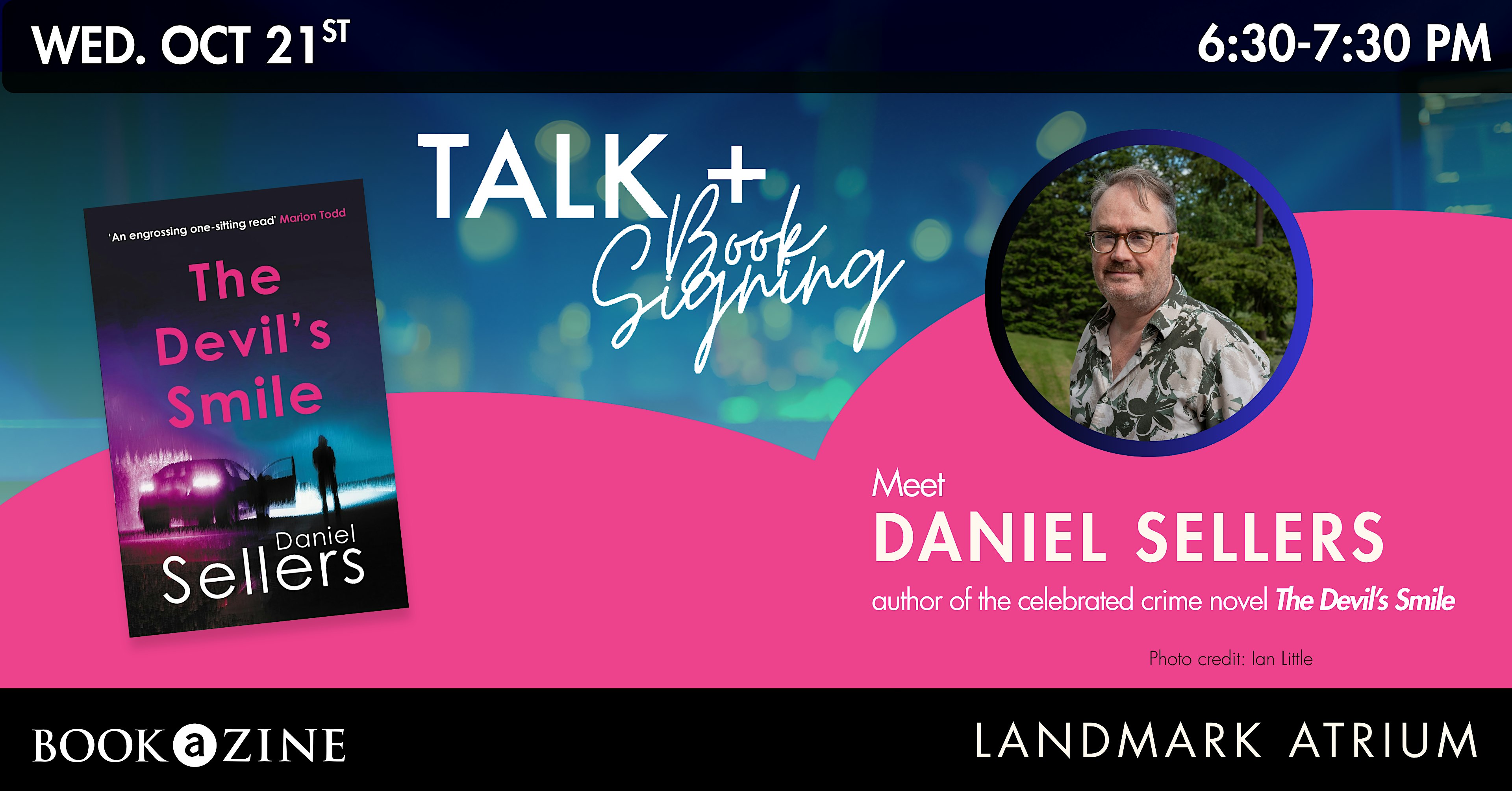 Crime Fiction Talk + Book Signing with Author Daniel Sellers