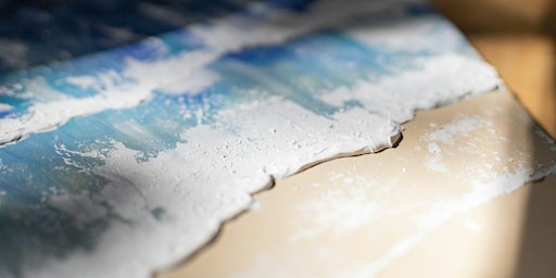 Ocean & Heaven - Malerei mit Texturpaste in Berlin