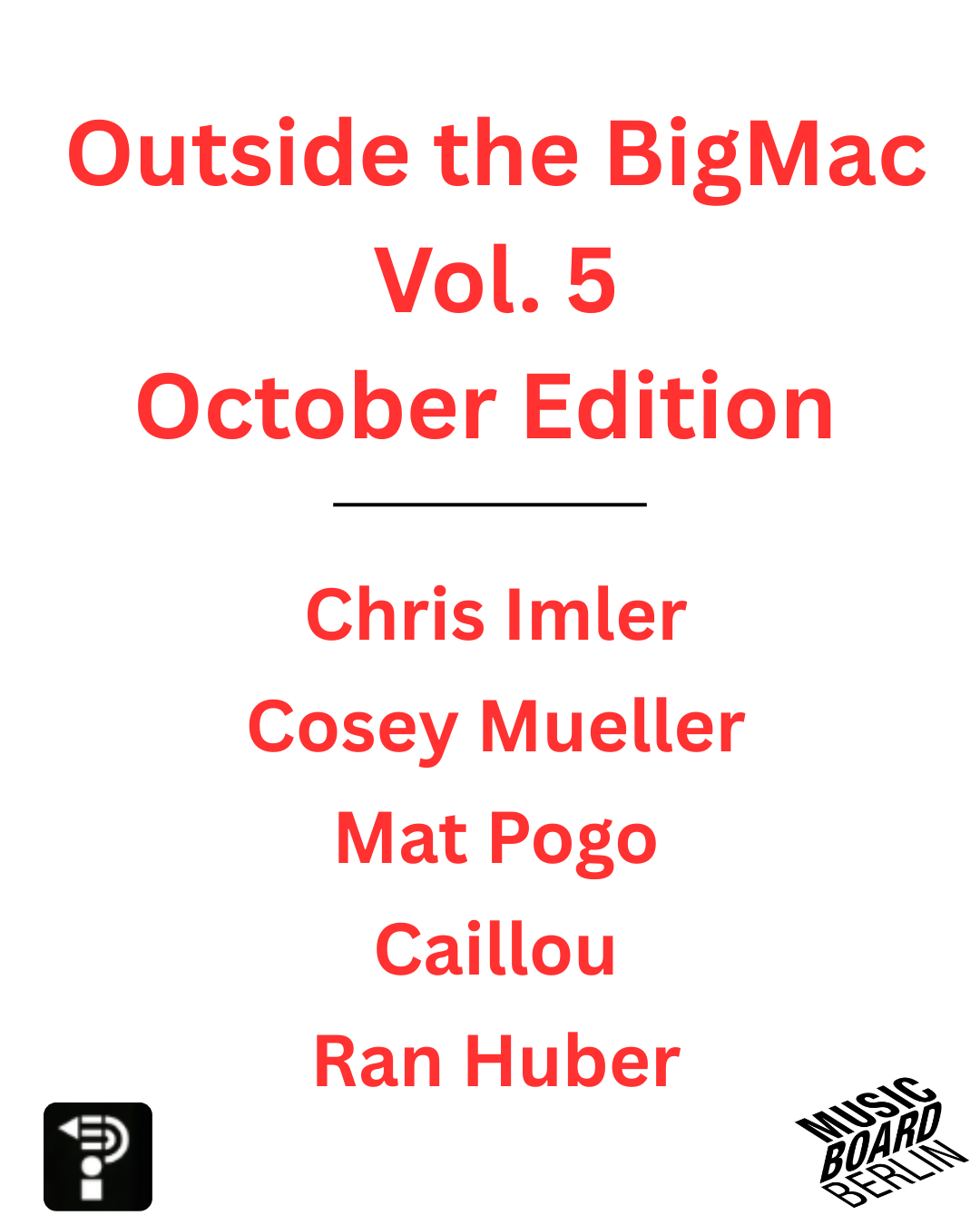 Outside the BigMac, vol.5: October Edition