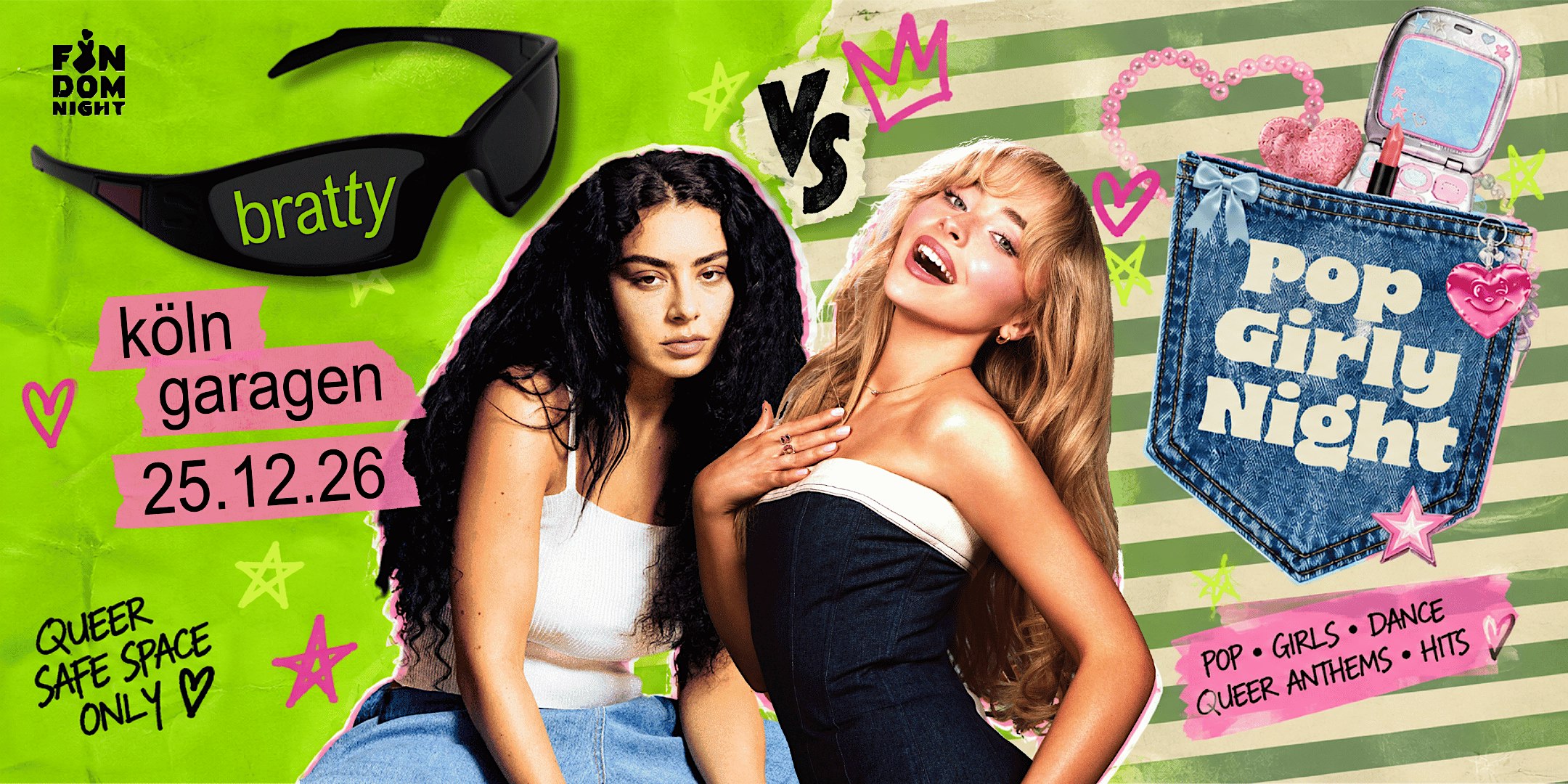 bratty vs. Pop Girly Night • Garagen • Köln