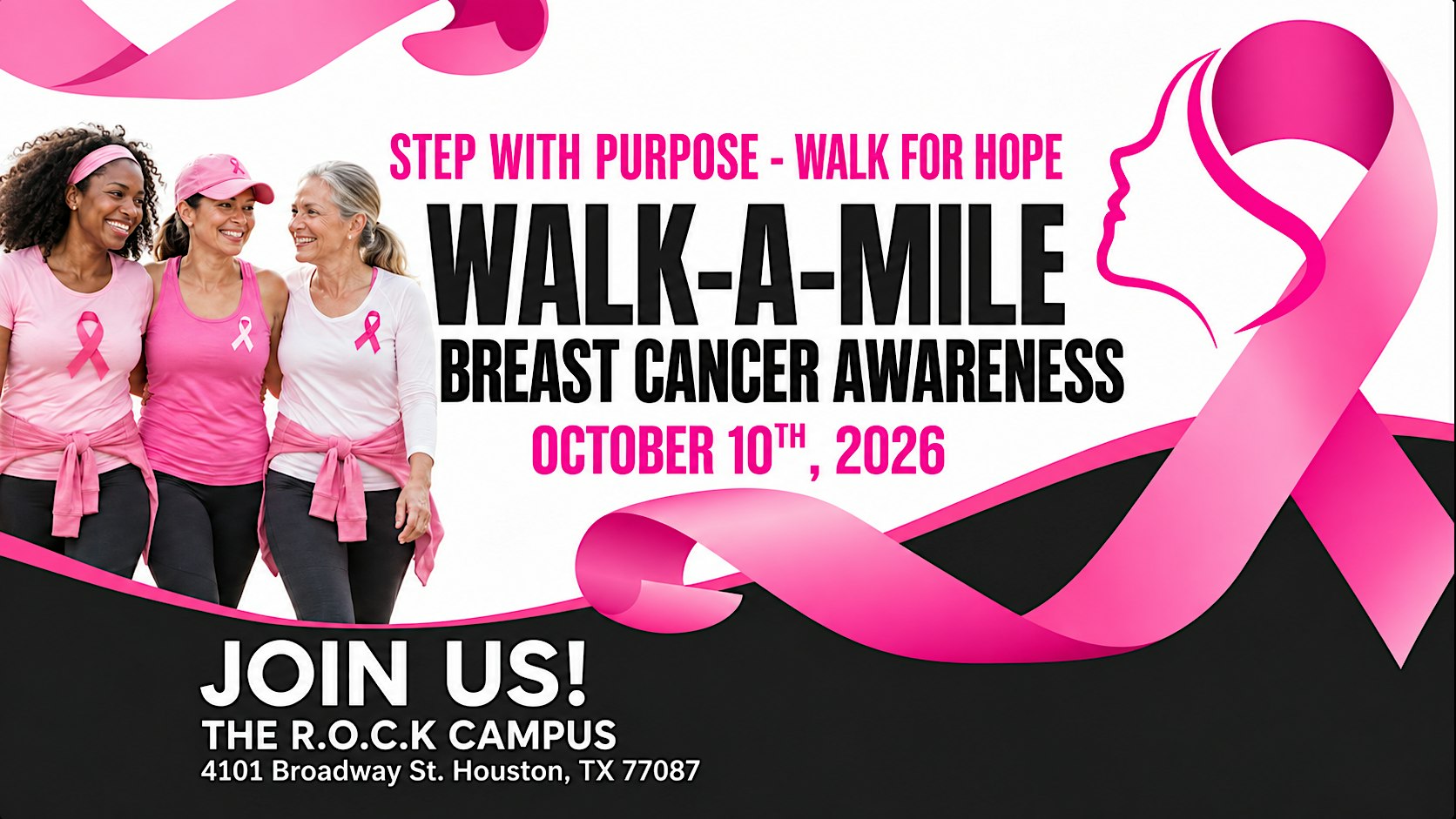 Breast Cancer Awareness Walk-A-Mile at The R.O.C.K