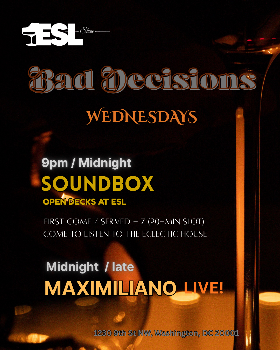 ESL: Bad Decisions on Wednesday - Open Decks Sessions / Maximiliano Live