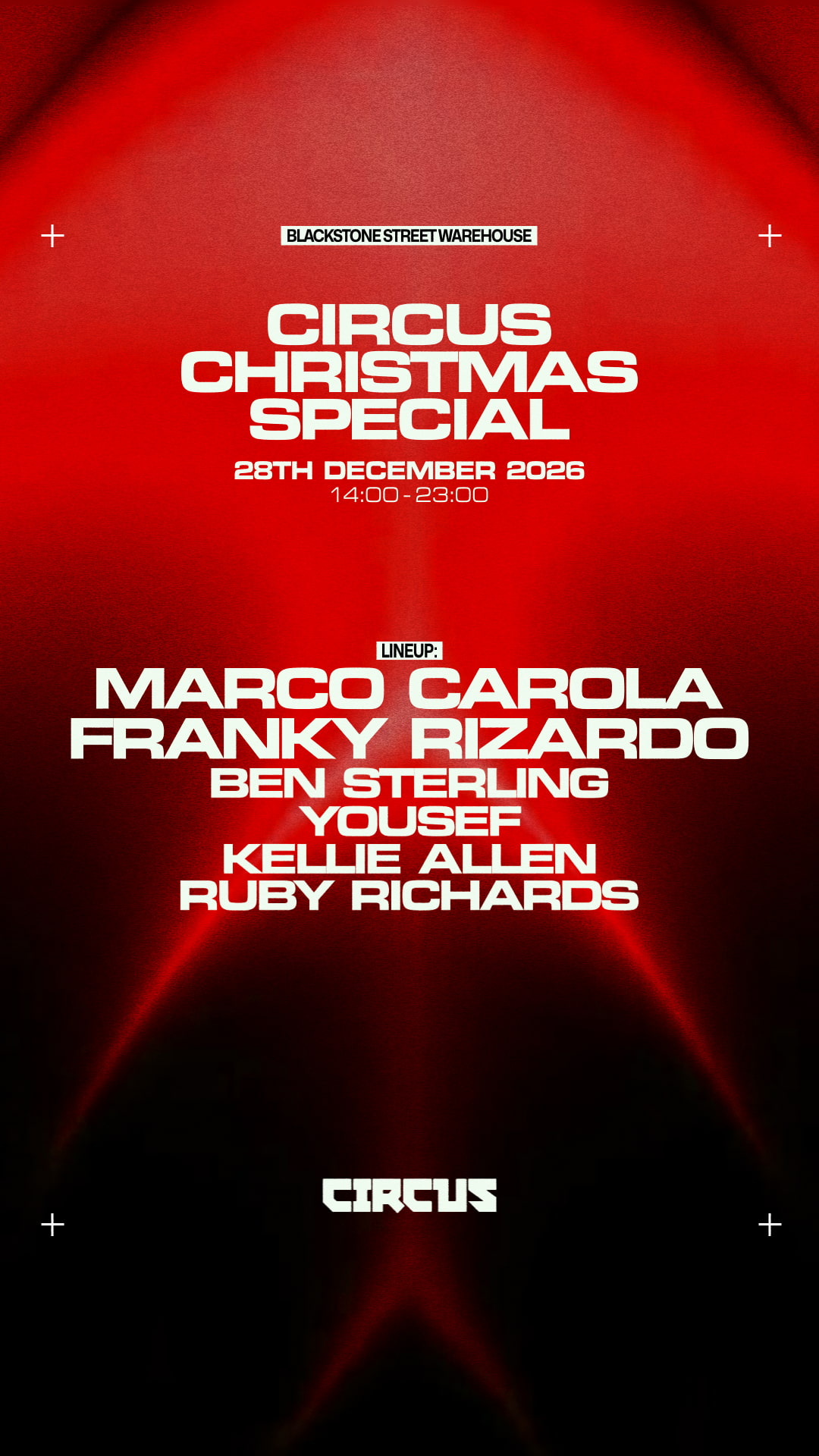 Circus Christmas Special Blackstone St Warehouse